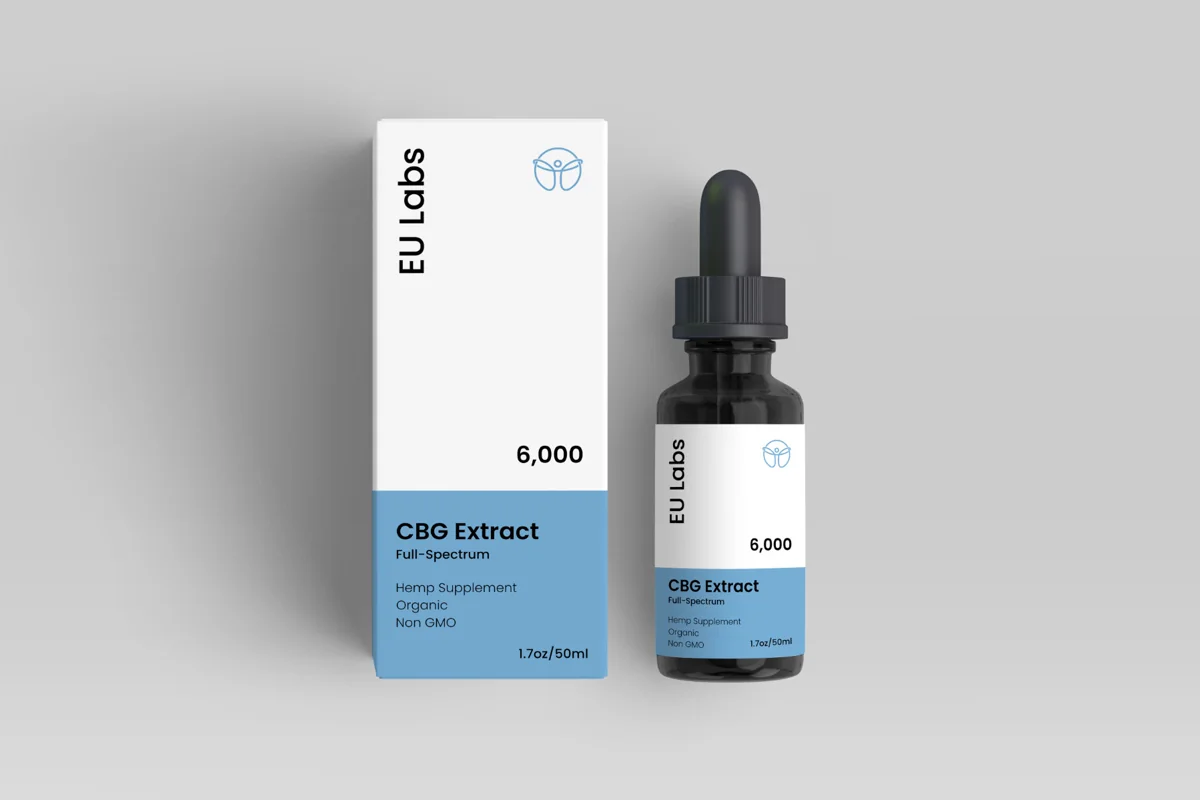 6000mg CBG oil (cannabigerol) bottle and box — CBD Oil Newcastle